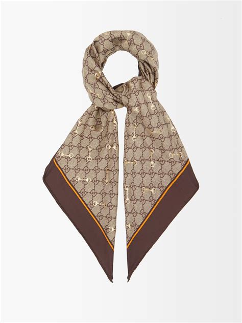 foulard gucci online|gucci jacquard scarf.